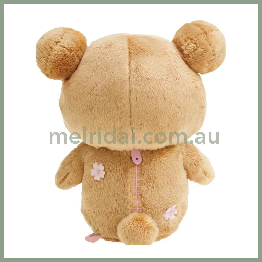 San-X | Rilakkuma Plush Toy 20Th Anniversary 190×160×110Mm (Sakura Limted)