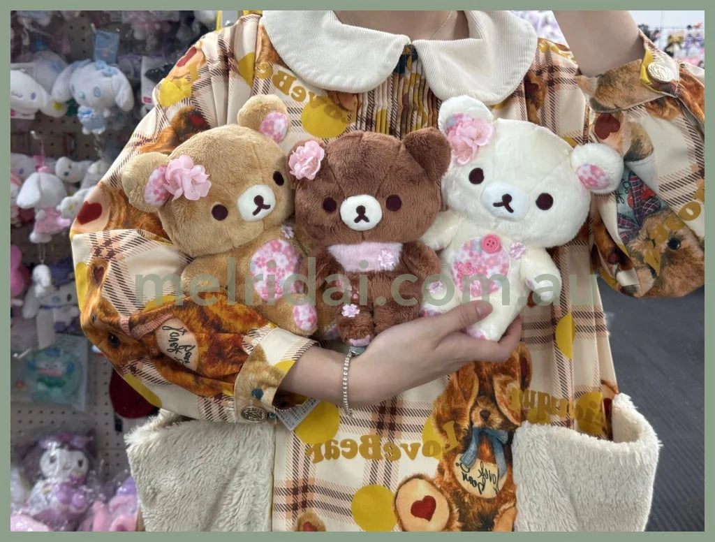 San-X | Rilakkuma Plush Toy 20Th Anniversary 190×160×110Mm (Sakura Limted)