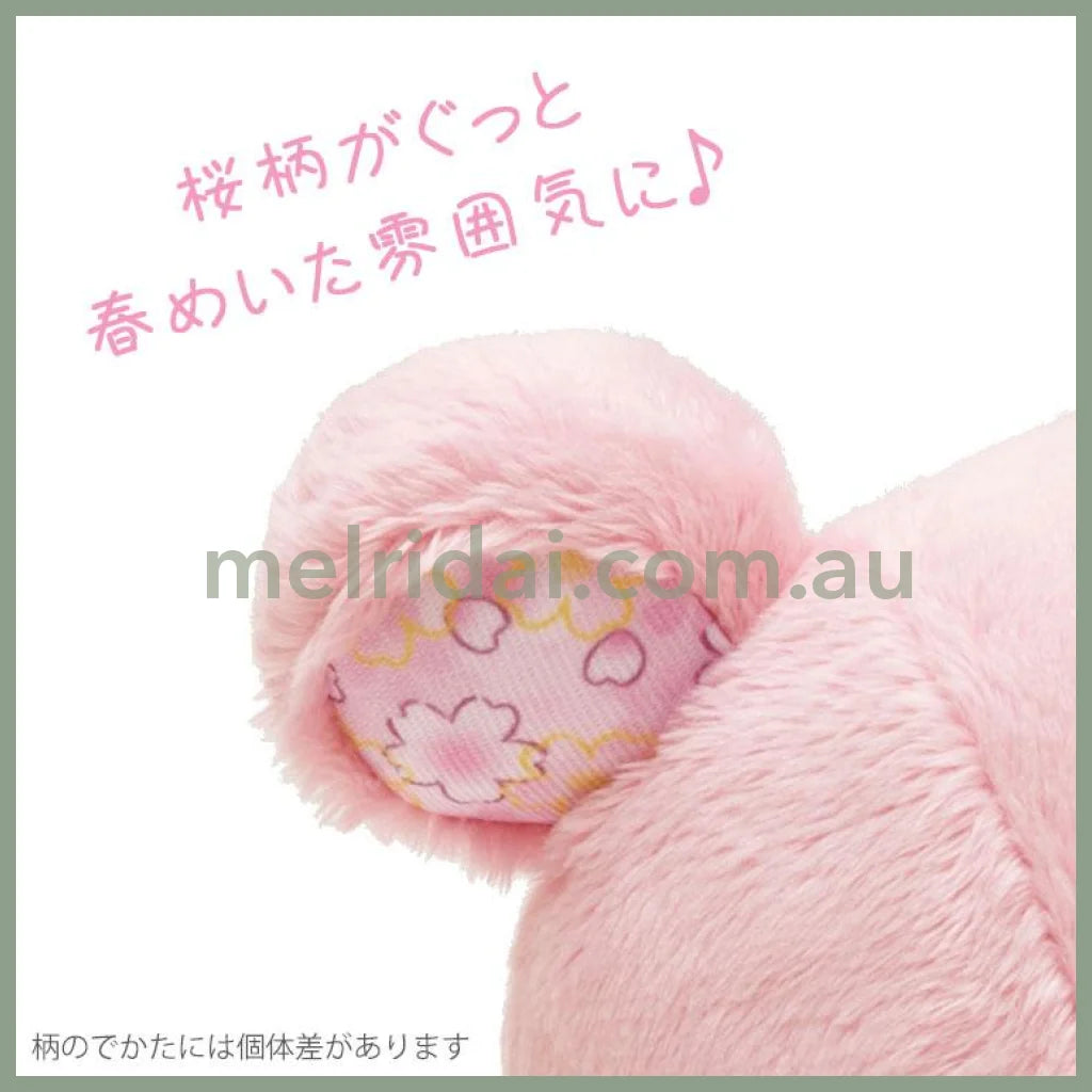 SAN-X | Rilakkuma Plush Toy Doll 170×155×90mm (Sakura Collectible Cherry Blossom Dango)