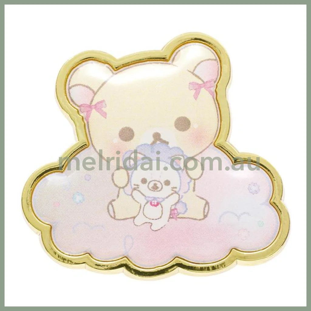 San-X | Rilakkuma Secret Pins Collection 55H X 55X 20Mm (Osorano Kururin Wataame/Sky Curly Cotton
