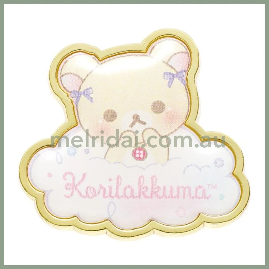 San-X | Rilakkuma Secret Pins Collection 55H X 55X 20Mm (Osorano Kururin Wataame/Sky Curly Cotton
