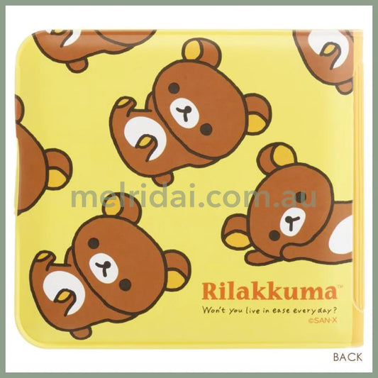 SAN-X | Rilakkuma Small Vinyl Wallet 90×95×10mm (Yellow)