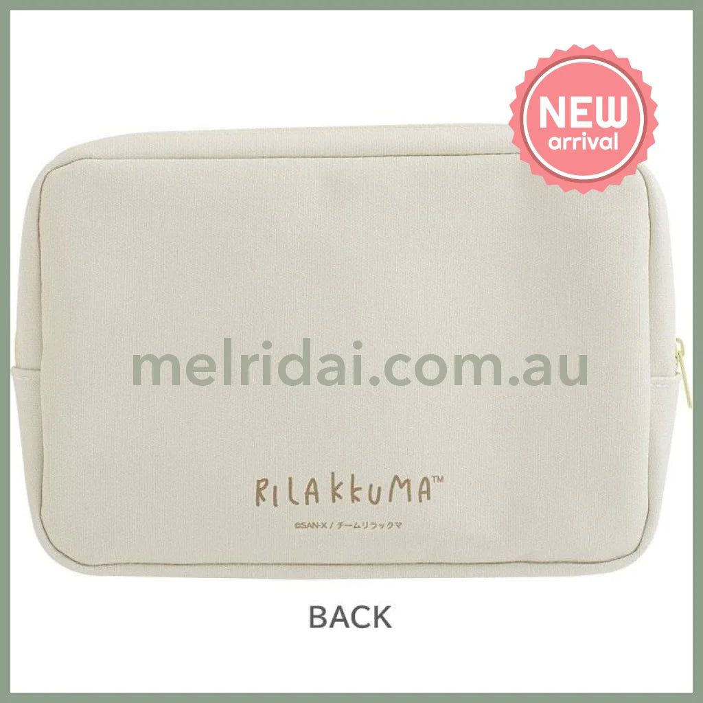 SAN-X | Rilakkuma Square Pouch 150×230×50mm (Stay With Me)