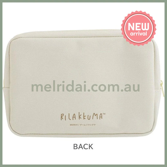 SAN-X | Rilakkuma Square Pouch 150×230×50mm (Stay With Me)