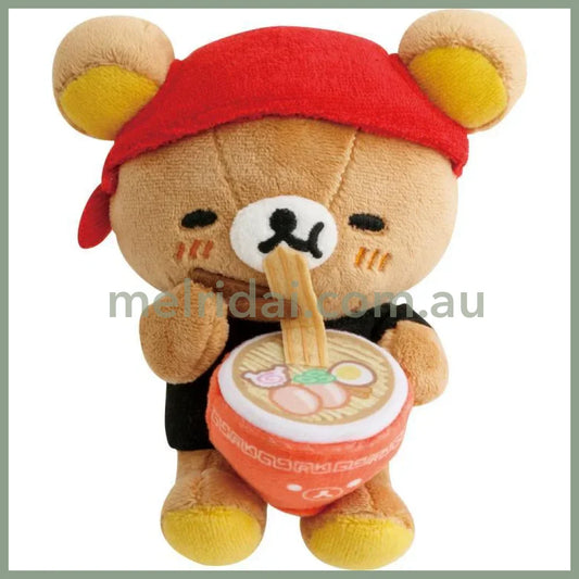 SAN-X | Rilakkuma Stuffed Toy Plush Doll Plush Toy 125×120×100mm (Anytime Ramen)