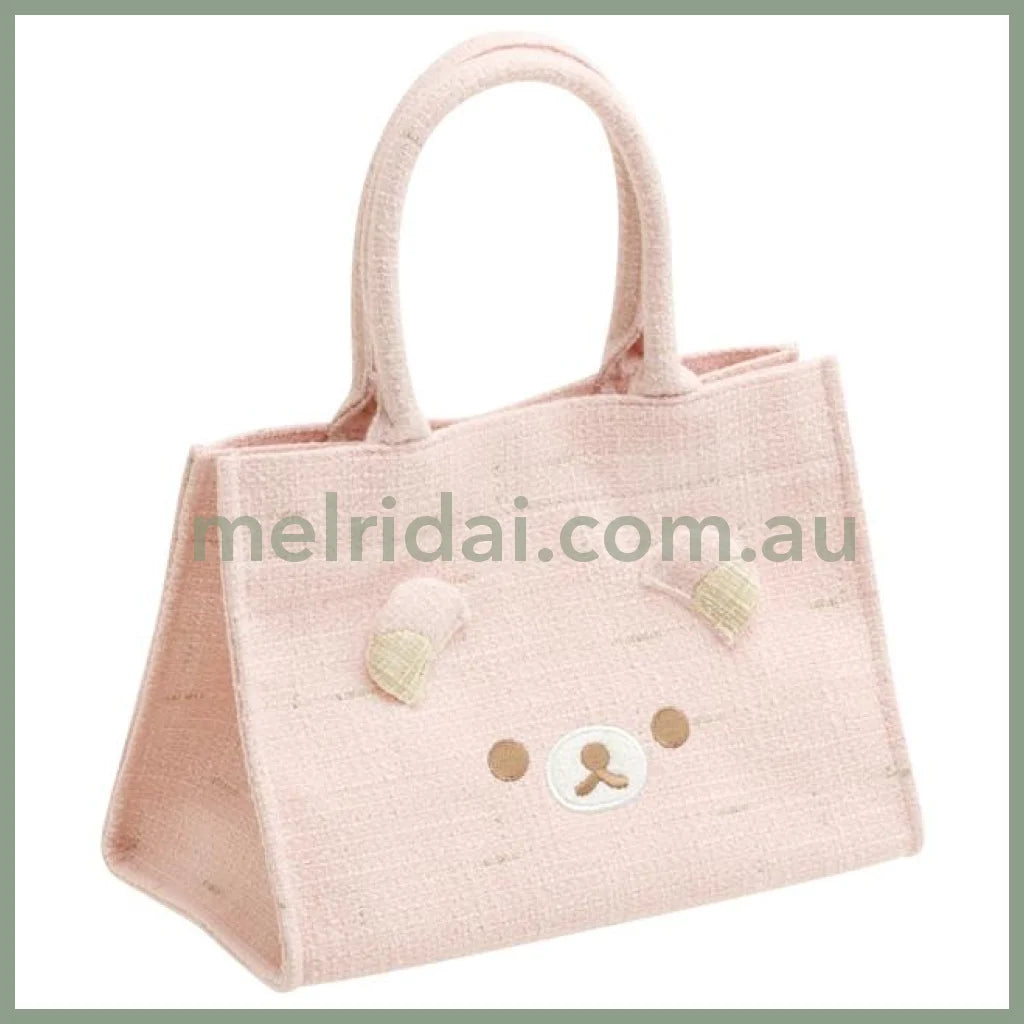 San-X | Rilakkuma Tweed Mini Tote Bag (Lovely House)