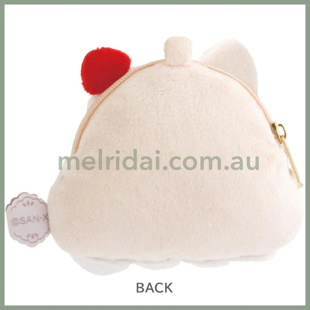 SAN X | Rorisu Plush Coin Case Keychain 85×105×35mm (Lolli and Pop’s Candy Day)