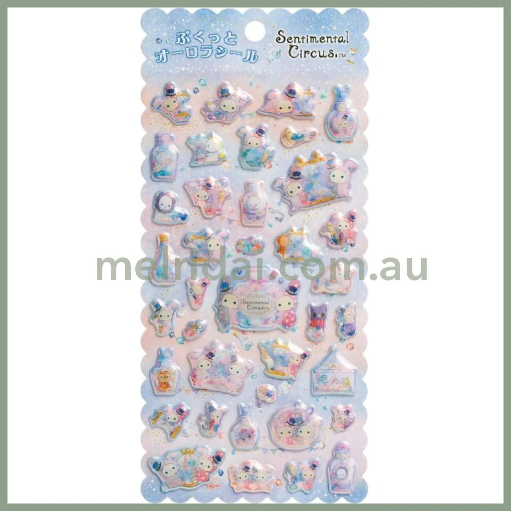 San-X | Sentimental Circus Pukutto Aurora Stickers 200Mm X 95Mm