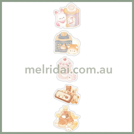 San-X | Sugarcocomuu Flake Sticker 110 X 90 Mm (Sweet Memory Time Theme)