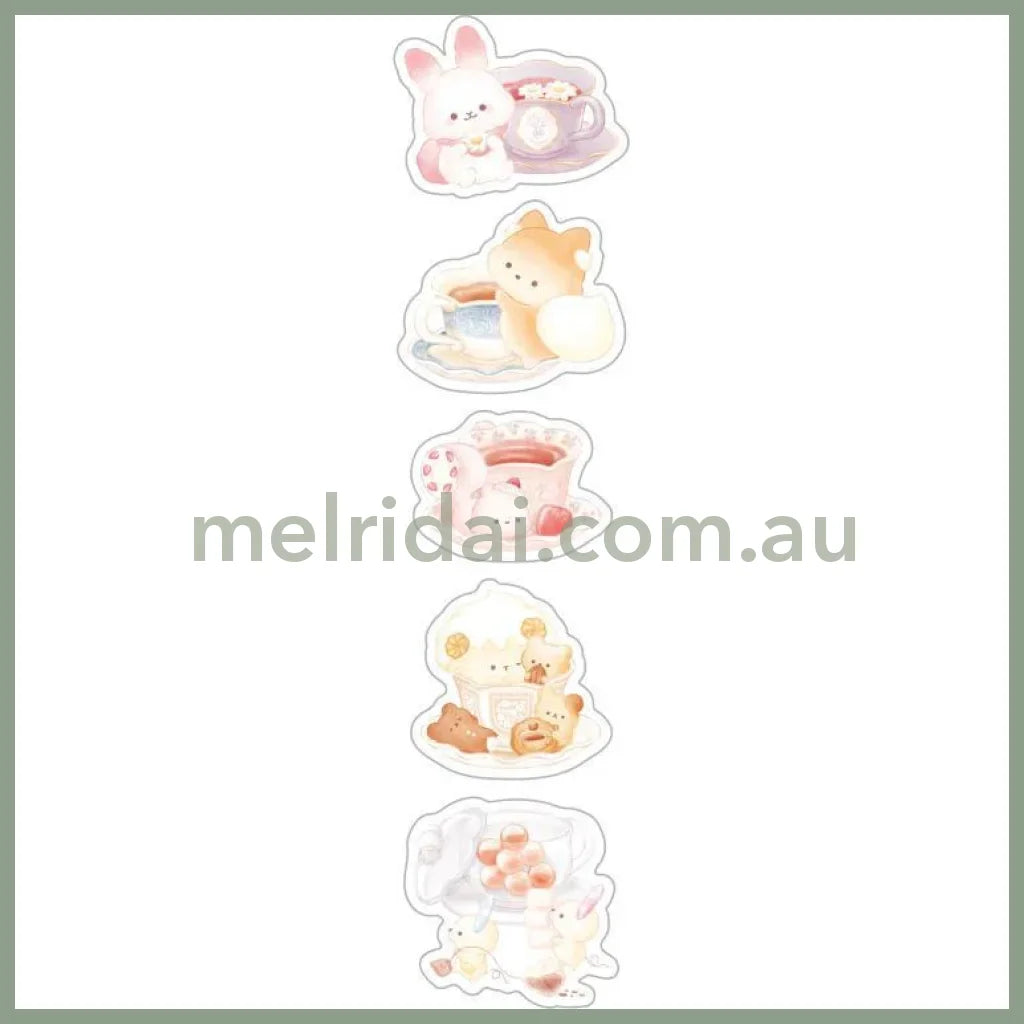 San-X | Sugarcocomuu Flake Sticker 110 X 90 Mm (Sweet Memory Time Theme)