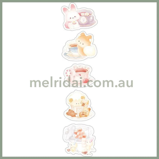 San-X | Sugarcocomuu Flake Sticker 110 X 90 Mm (Sweet Memory Time Theme)