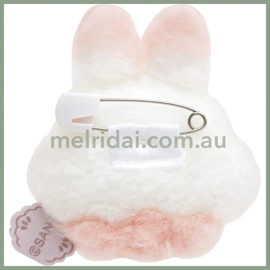 San-X | Sugarcocomuu Plush Badge 棉花糖兔 毛绒胸针/别针