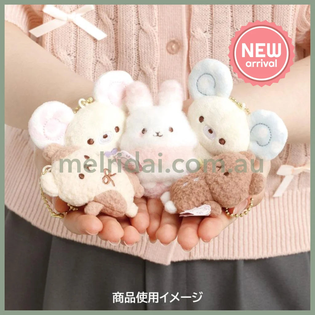 SAN X | Sugercocomuu Chu Pop Candy Pop Mini Plush Cleaner Keychain 70 x 50 x 30 mm (Lolli and Pop’s Candy Day)