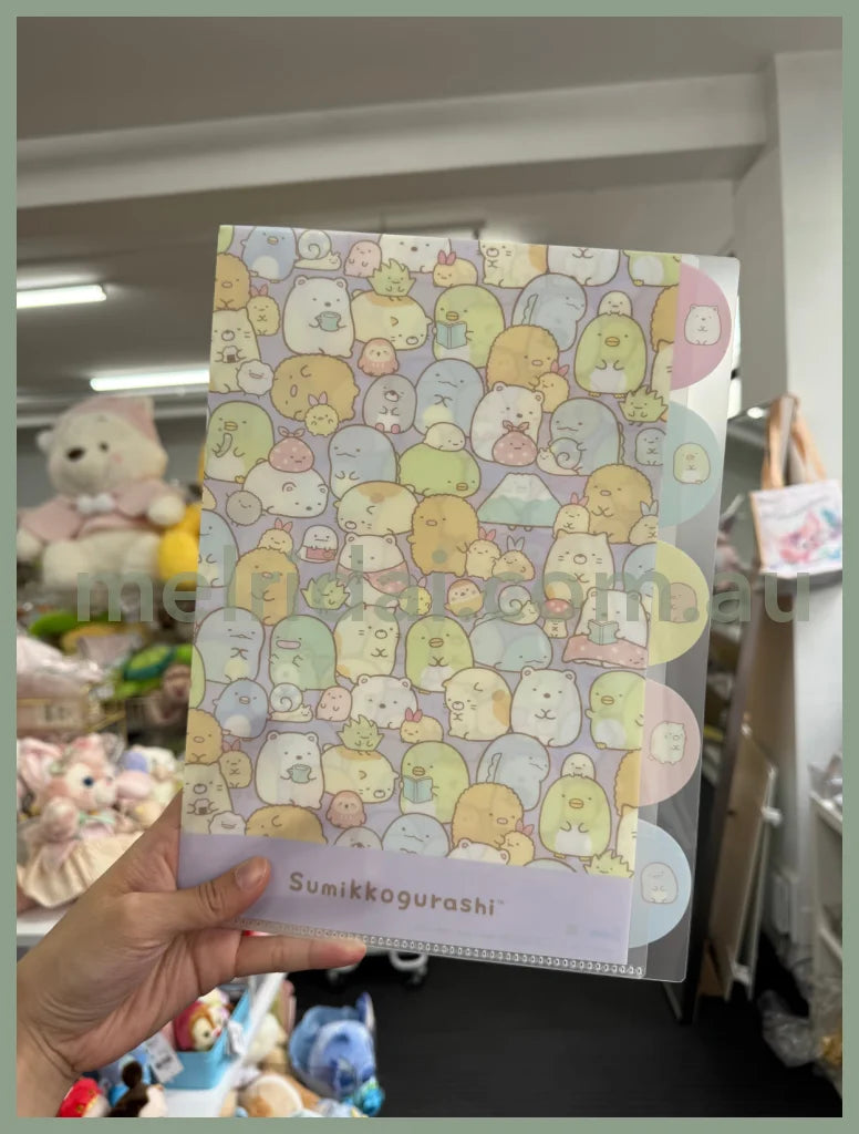 SAN-X | Sumikko Gurashi 5 Pockets A4 Index File Holder 310×220mm (All Over Pattern)
