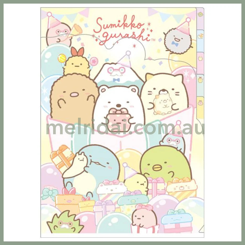 San-X | Sumikko Gurashi 5 Pockets A4 Index Holder (Present)