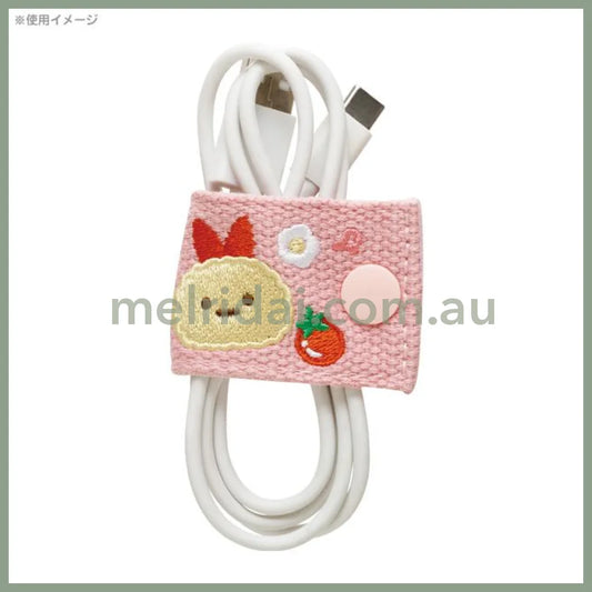 SAN-X | Sumikko Gurashi Ebifurai no Shippo Cord Holder Embroidered 40×105mm