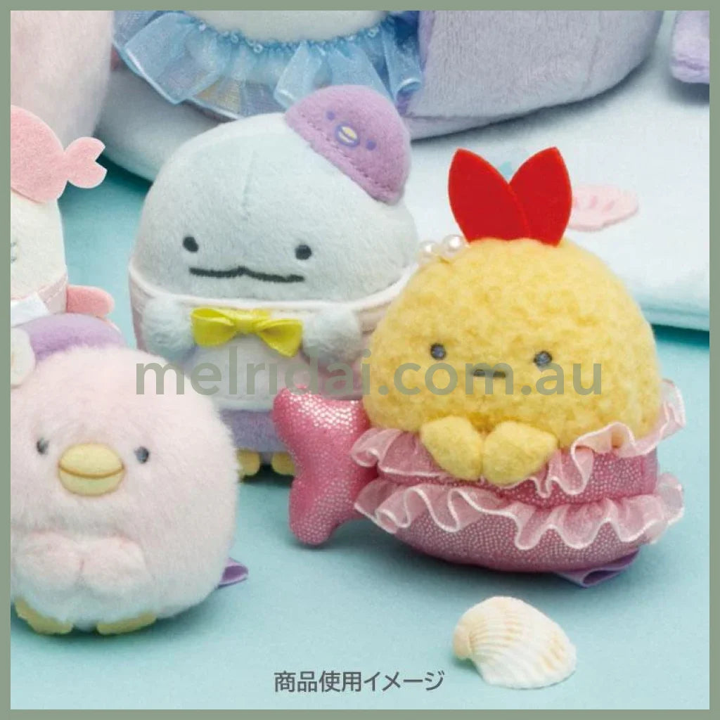 SAN X | Sumikko Gurashi Ebifurai no Shippo Tenori Plush Doll 65×45×40mm (Penguin Lagoon)