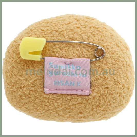 Sumikko Gurashi Emojis Plush Badge Tonkatsu
