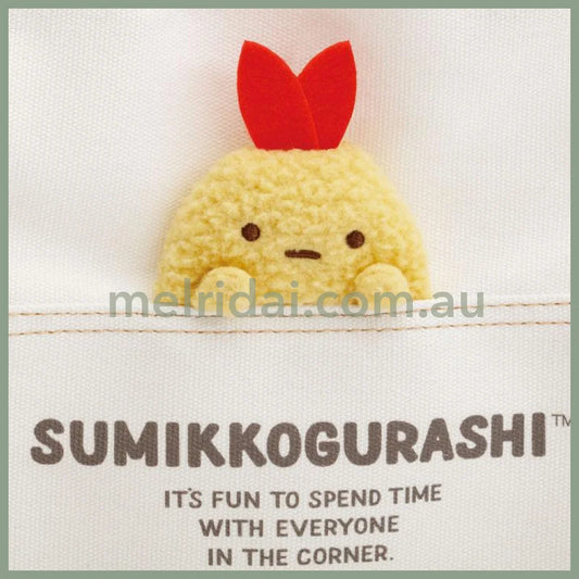 SAN-X | Sumikko Gurashi Fried Shrimp Ebi-Furya Tail Canvas mini Tote Bag With Plush Mascot240×250×100mm
