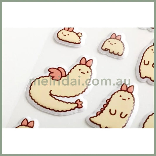 SAN-X | Sumikko Gurashi Funi Funi Fluffy Sticker Ebifurai no Shippo 200 × 95mm (What if Sumikko Evolved?)