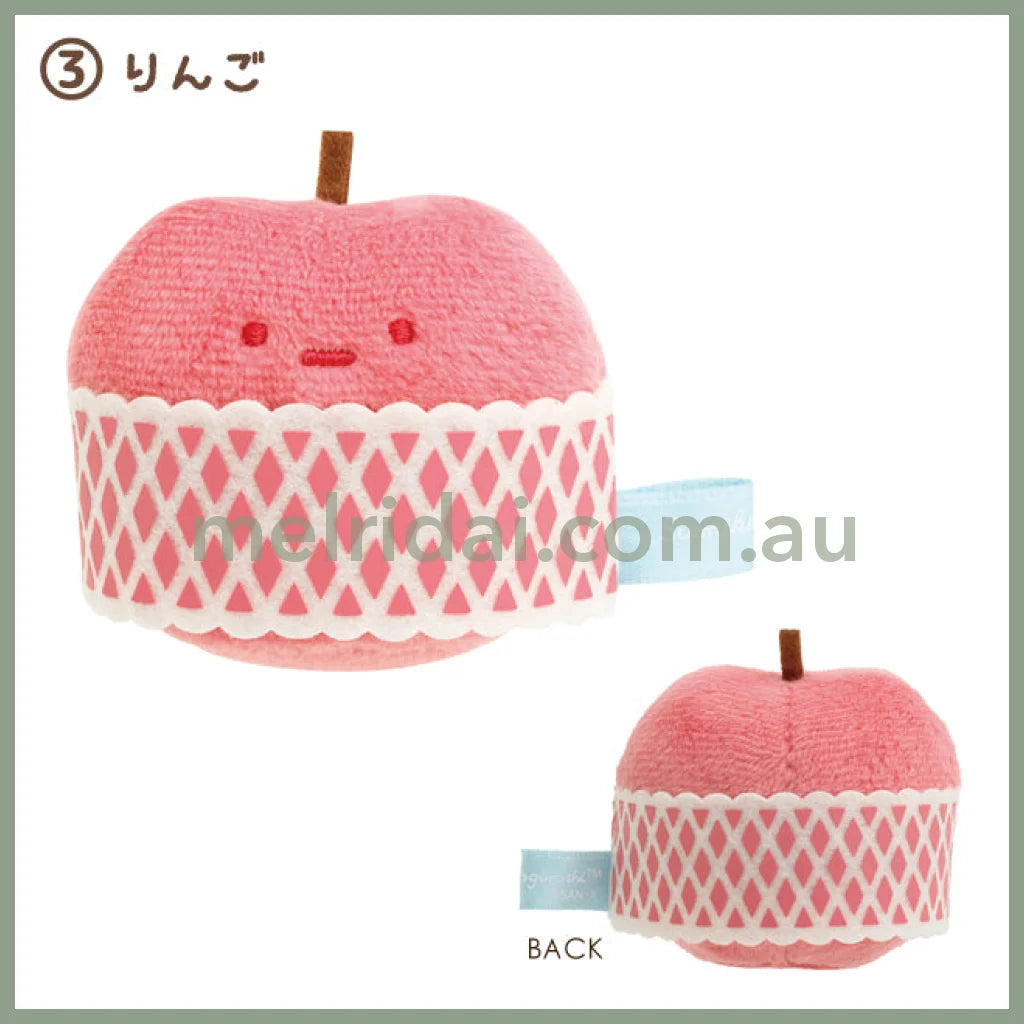 San-X | Sumikko Gurashi Market Plush Tenori 角落生物 手玉/小玩偶/小摆件(超市生活/便利店系列) Apple
