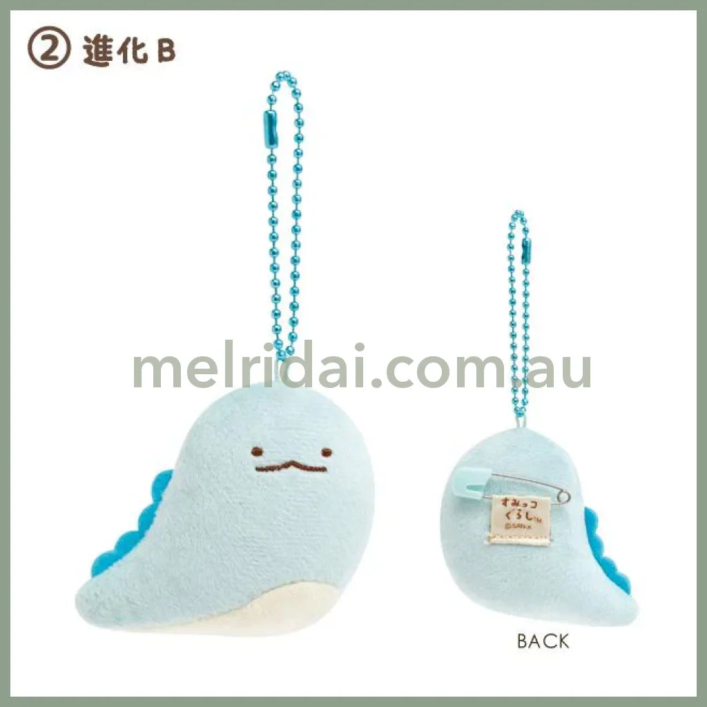 SAN-X | Sumikko Gurashi Mascot Badge Keychain Tokage H80 × W80 × D25mm (What if Sumikko Evolved?) 2