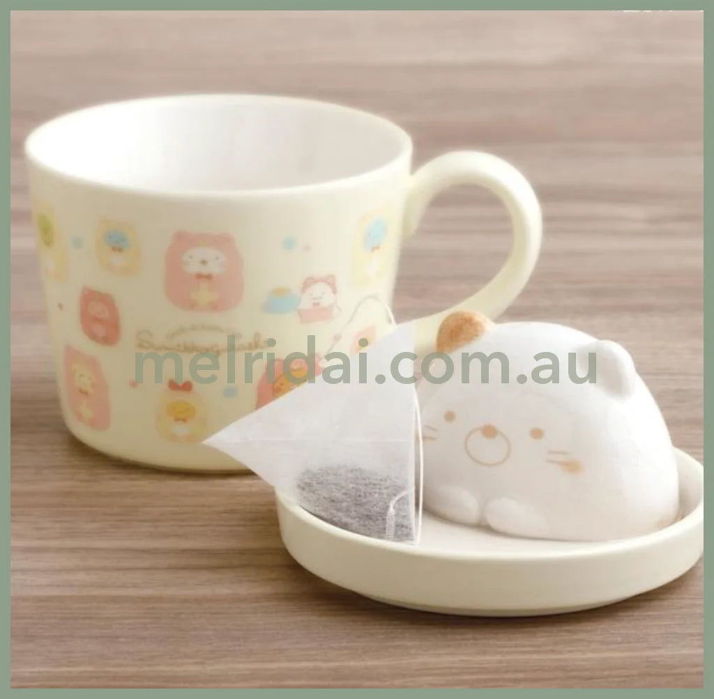 San-Xsumikko Gurashi Mascot Cafe Latte Mug H120×W95×D95Mm