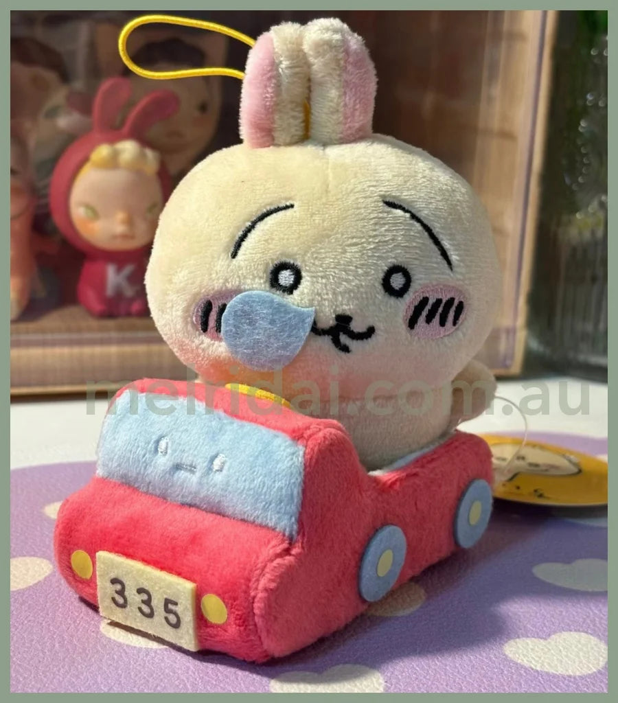 San - X | Sumikko Gurashi Mini Plush Car 4 - 5Cm 角落生物 迷你毛绒小车 场景玩具 Chiikawa宝宝可坐 红色车车