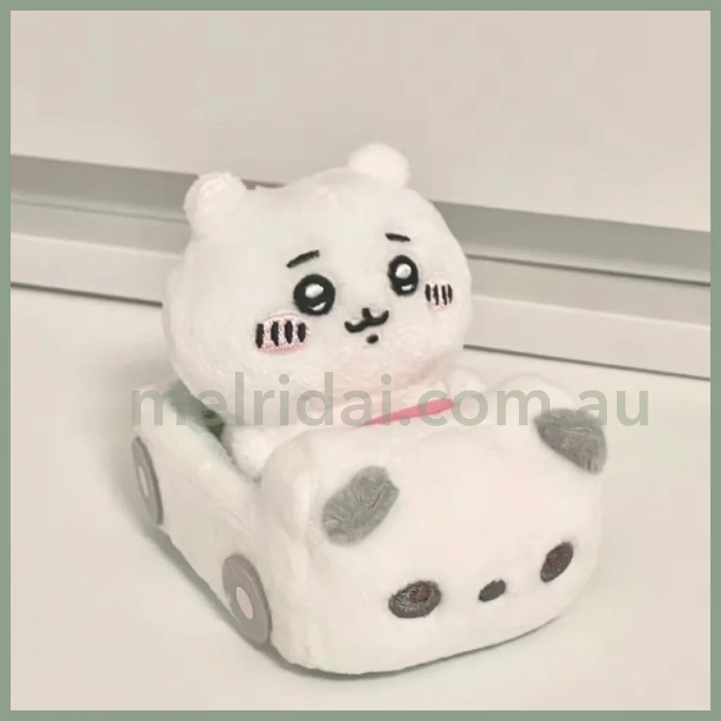 San - X | Sumikko Gurashi Mini Plush Car 4 - 5Cm 角落生物 迷你毛绒小车 场景玩具 Chiikawa宝宝可坐 Panda 熊猫