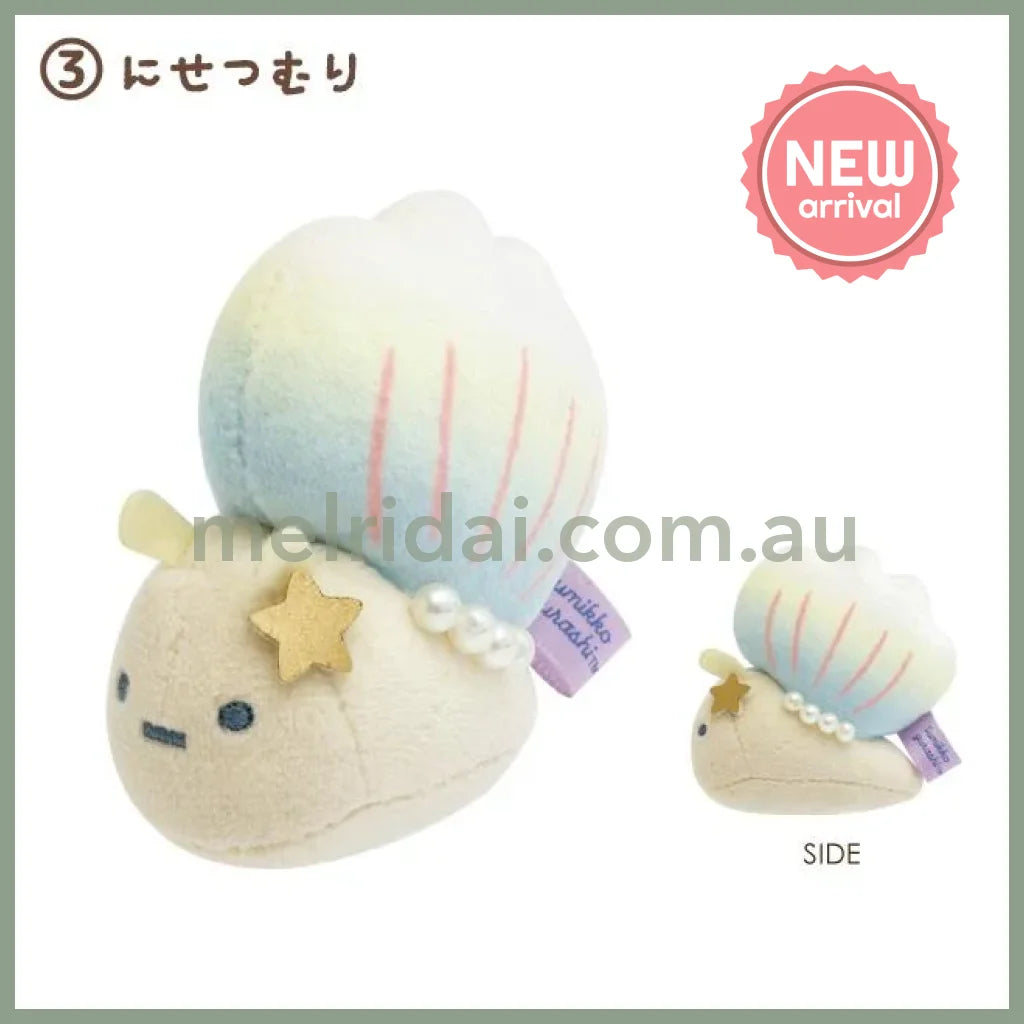 SAN X | Sumikko Gurashi mini Tenori Plush Doll Set 60×60×45mm (Penguin Lagoon) 3 Nisetsumuri