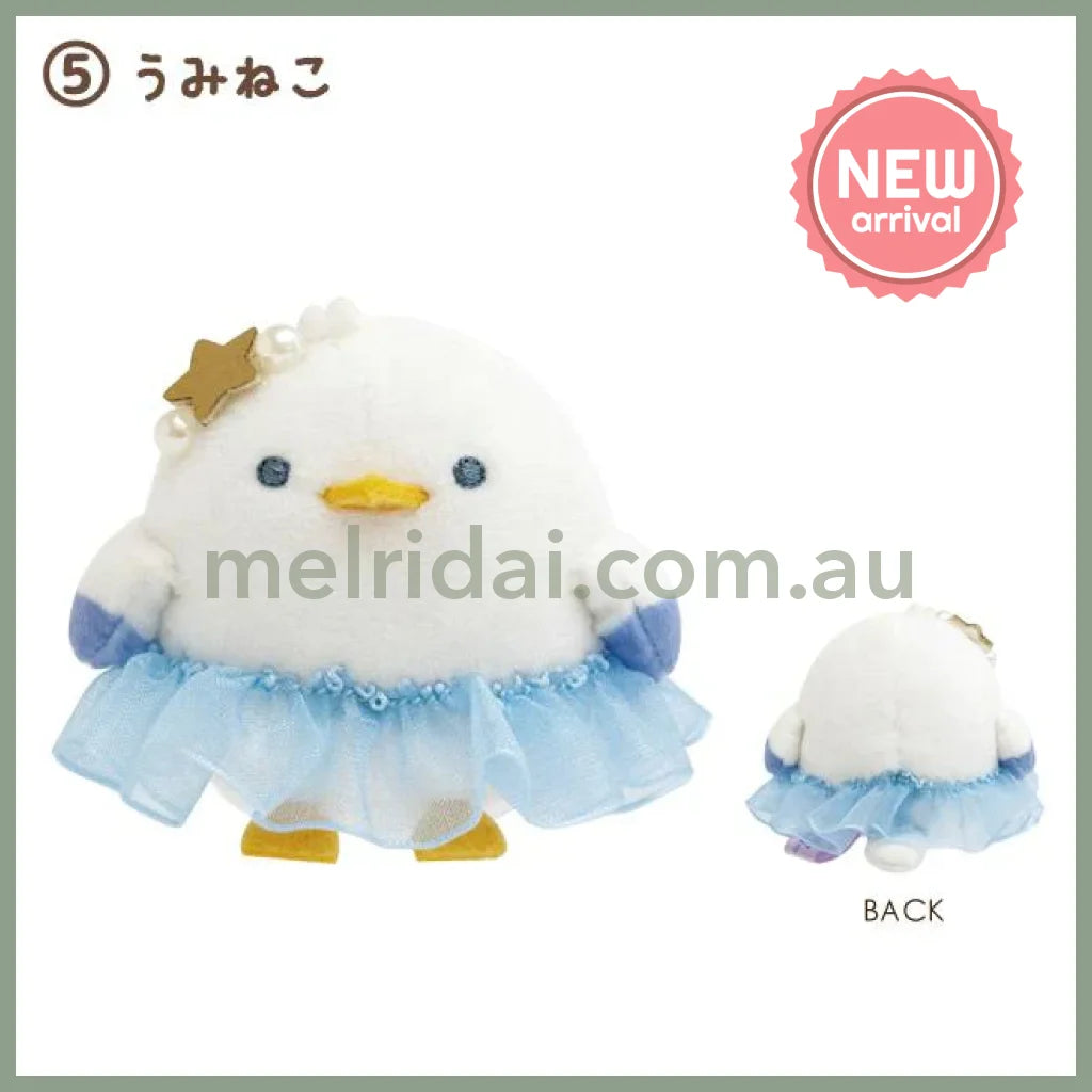 SAN X | Sumikko Gurashi mini Tenori Plush Doll Set 60×60×45mm (Penguin Lagoon) 5 Umineko