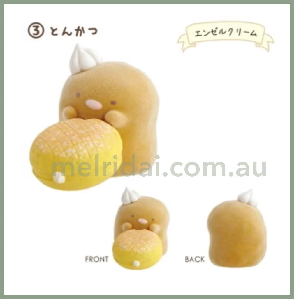 San-X | Sumikko Gurashi X Mister Donut Petit Mascot 36 38 21 Mm 角落生物 甜甜圈系列 植绒摆件/玩偶摆件 Tonkatsu 炸猪排