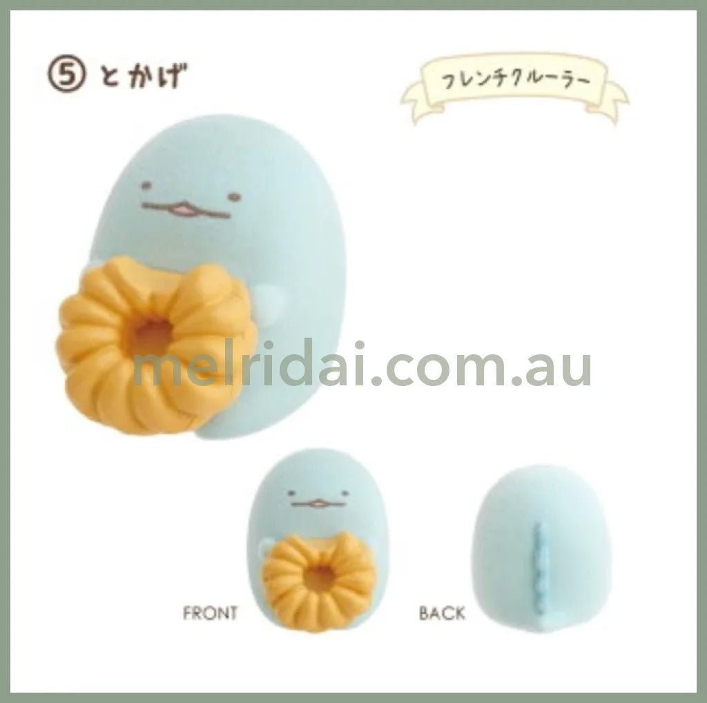 San-X | Sumikko Gurashi X Mister Donut Petit Mascot 36 38 21 Mm 角落生物 甜甜圈系列 植绒摆件/玩偶摆件 Tokage 恐龙/水龙