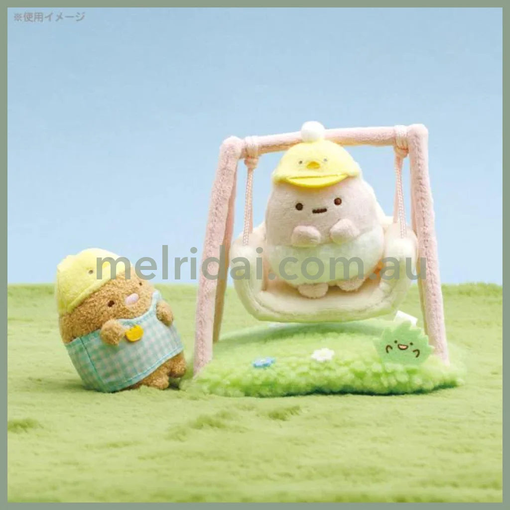 SAN-X | Sumikko Gurashi Neko Cat Swing Scene Plush Doll H120×W120×D100mm (Kindergarten)