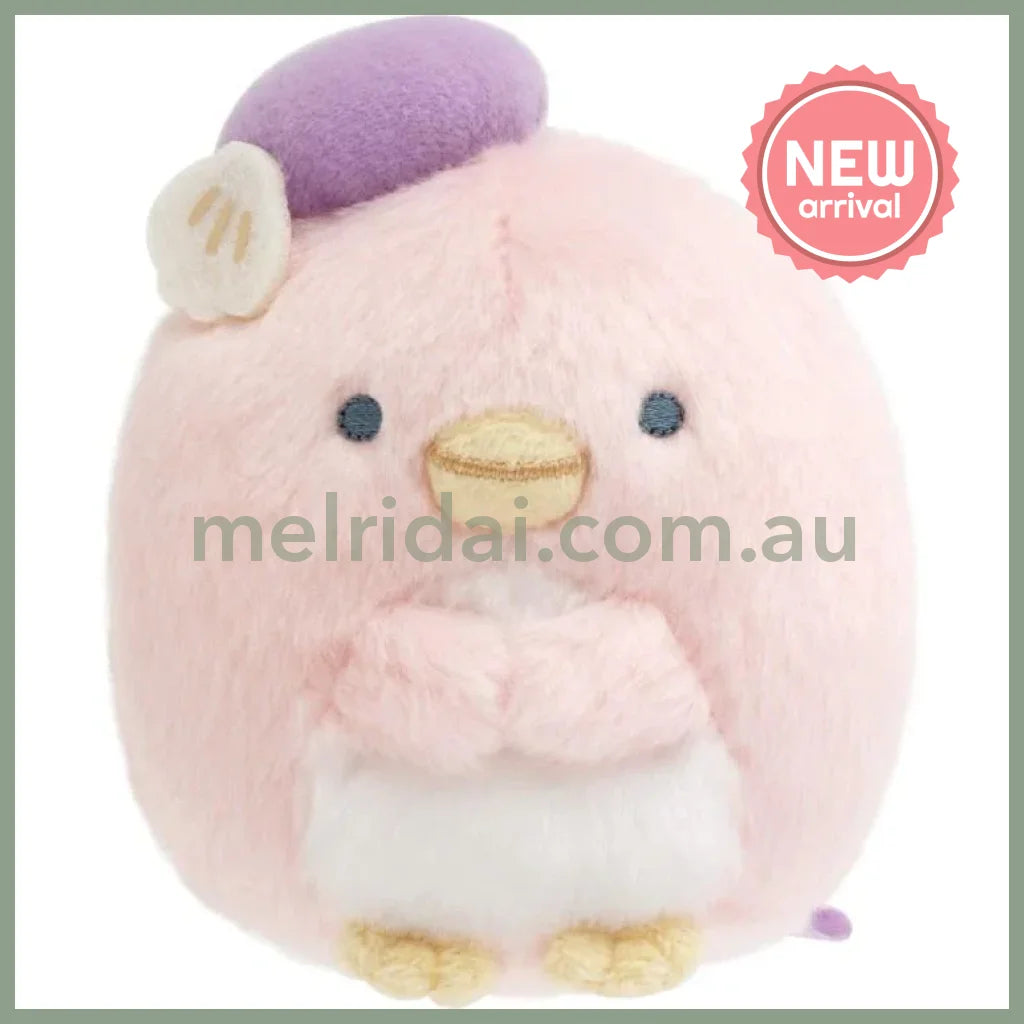 SAN X | Sumikko Gurashi Pink Penguin Hina Plush Toy Plush Doll 85×75×65mm (Penguin Lagoon)