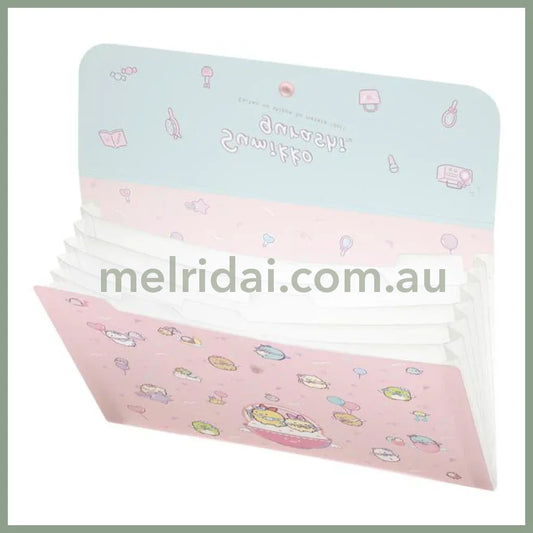San-X | Sumikko Gurashi Plastic Document File A4 With 6 Pockets (Angel Ebiten Idol)