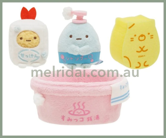 San-Xsumikko Gurashi Plush Doll Set Public Bath Sento Set