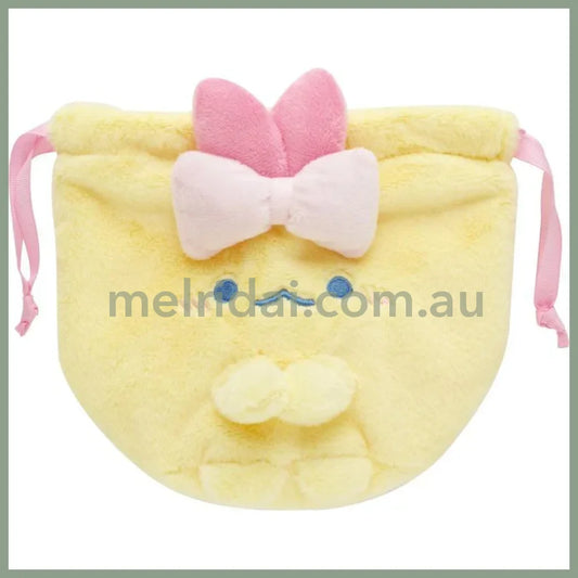 SAN-X | Sumikko Gurashi Plush Drawstring Bag 150×140mm (Dreaming Idol Ebiten no Shippo)