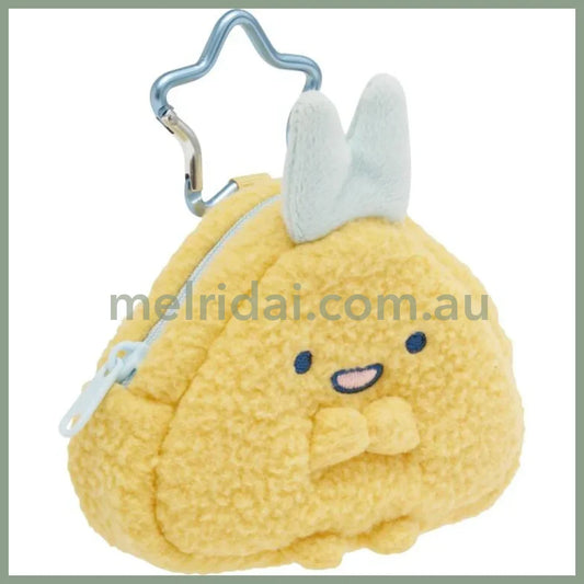 SAN-X | Sumikko Gurashi Plush Mini Pouch Bag Charm with Carabiner - Ajifurai no Shippo 85×80×35mm (Dreaming Idol Ebiten
