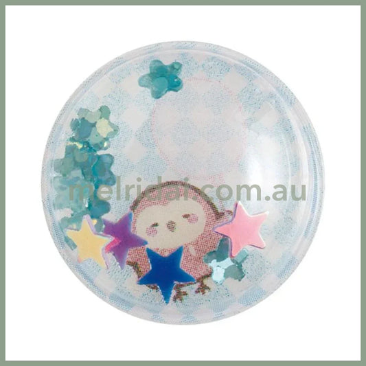 SAN-X | Sumikko Gurashi Puku Puku Air Sticker Shake Shake Capsule Seal - Blue Yellow 200×95mm (Balloon Sky)