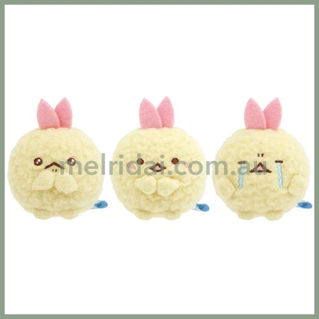 SAN-X | Sumikko Gurashi Set mini Tenori Plush Doll- Ebiten no Shippo 45×50×45mm * 3 Pieces (Dreaming Idol Ebiten no