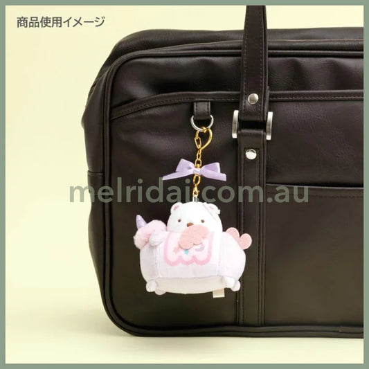SAN-X | Sumikko Gurashi Shirokuma Bear Plush Keychain Bag Charm Unicorn 80×85×60mm (Kindergarten)