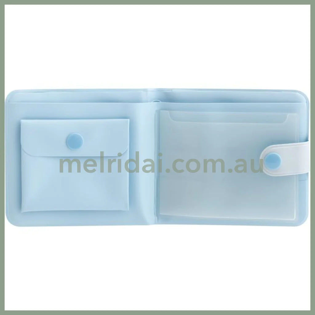 SAN-X | Sumikko Gurashi Small Vinyl Wallet 90×95×10mm (Train On The Way Home Blue)