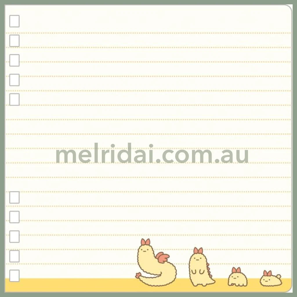 SAN-X | Sumikko Gurashi Square Notebook Ebifurai no Shippo 140 × 140mm (What if Sumikko Evolved?)