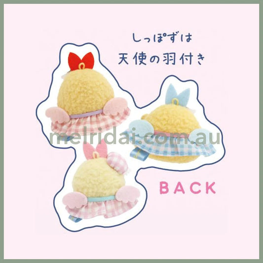 SAN-X | Sumikko Gurashi Tenori Plush Toy 60mm Approx. (Dreaming Idol Gingham Angel Wings)