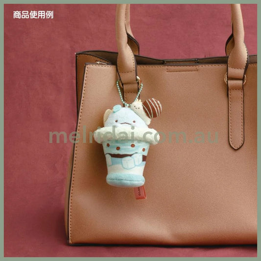 SAN-X | Sumikko Gurashi Tokage Lizard Mint Chocolate Parfait Hanging Plush Keychain 105×65×65mm (Chocolate Fair at