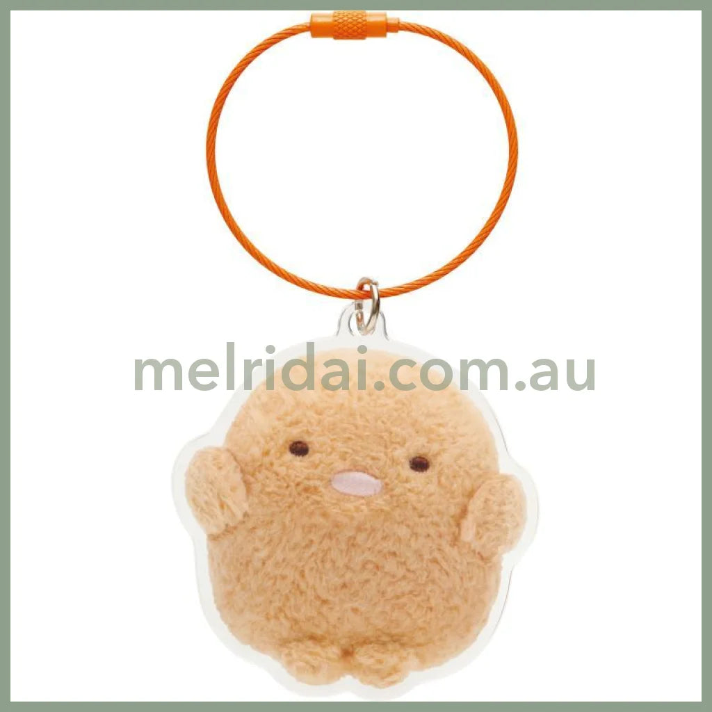 San-X | Sumikko Gurashi Tonkatsu Acrylic Key Chain/Keyring 67×62Mm