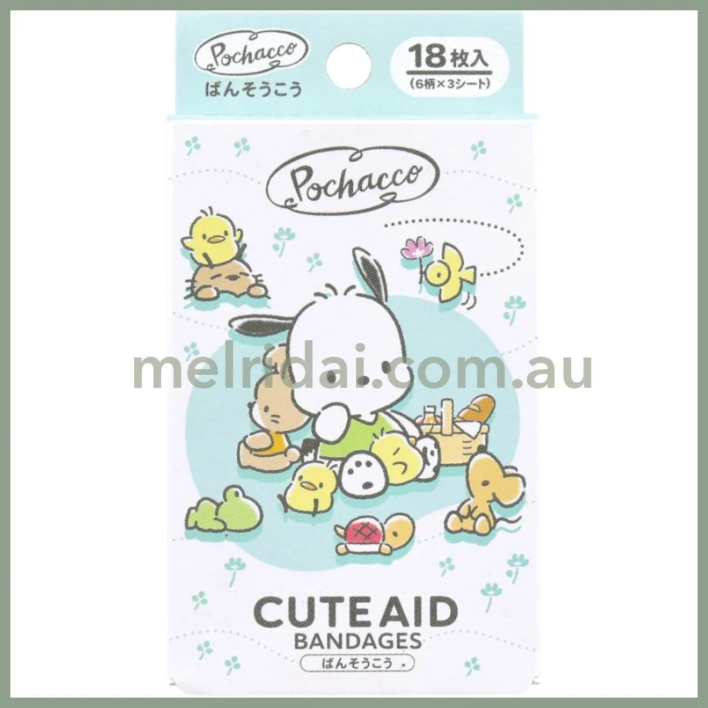 Sanrio | Aid Bandage 18Pieces (Pochacco) 日本三丽鸥 帕恰狗创可贴/邦迪