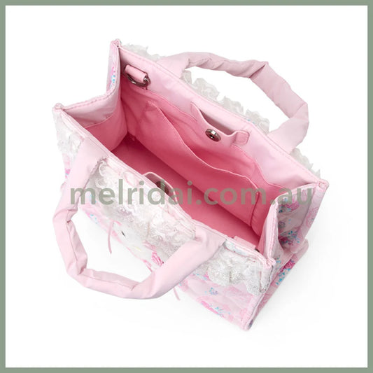 SANRIO | Charmmy Kitty 2 Way Tote Bag 230×110×175mm (White Frill Design)