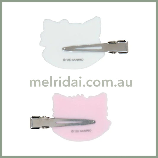 SANRIO | Charmmy Kitty Flocked Bangs Clip Set Hair Clip Set 60×11×38mm